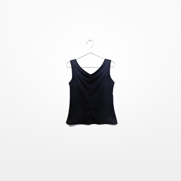 BCBGMaxAzria Navy V-Neck Tank - Picture 2 of 3